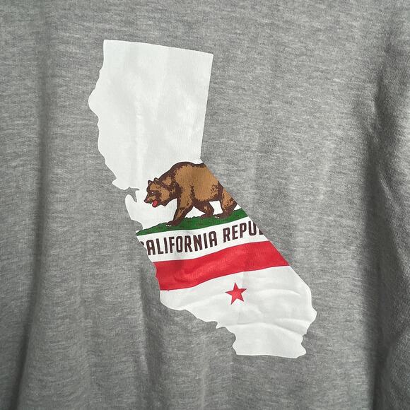 ESY‎ Surf Co Hoodie Sweatshirt Mens XL Gray Graphic Fleece Pullover Athleisure - Picture 5 of 9